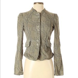 Armani Collezioni Leather Grey jacket